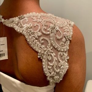 SOLD Add On Beaded Jewel Wedding Dress Strap